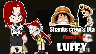 👒 Past Red Pirates and Uta react to Luffy/Joyboy | Gacha Club | One piece react 👒