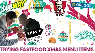 Trying Christmas Fast Food Menu Items!