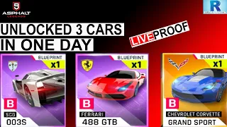 UNLOCK 3 CARS IN ONE DAY | UNLOCKED CARS FOR FREE ASPHALT 9 | GET FREE CARS ASPHALT 9.