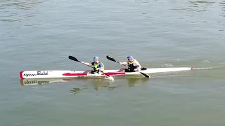 Dari and Istvan Surfski 32km in Double