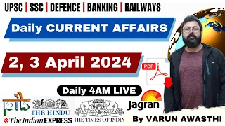 EP 1252: 2, 3 APRIL 2024 CURRENT AFFAIRS with Static GK | CurrentAffairs2023