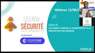 Les RDV santé et sécurité |Webinaire N°1 Document unique et financement de la prévention des risques