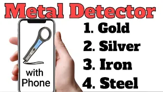 Gold, Silver and Metal items Detector | Metal Detector App Tutorial | Detect gold ornaments