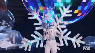 Snowstorm aka Nikki Glaser sings Ariana Grande's Santa Tell Me - The Masked Singer 8 Holiday Special