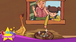 The Goose with the Golden Eggs - How many eggs? (Counting) - English story for kids