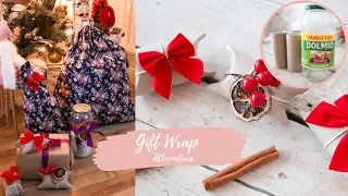 Alternative gift wrapping ideas | DIY fabric sack