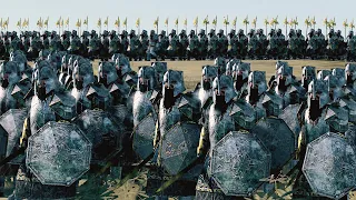 12,000 Dwarves of Ered Luin VS 18,000 Orcs of Angmar - The Lord Of The Rings Cinematic Battle
