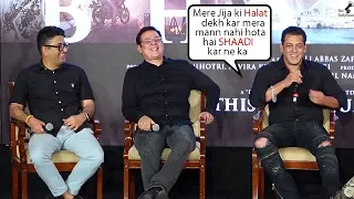 Salman Khan Make's Fun Of Atul Agnihotri Infront Of Media @ Zinda Song Launch