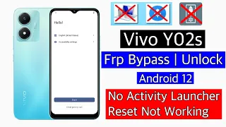 Vivo Y02s Frp Bypass/Unlock google account lock | Vivo y02s remove google account lock-without pc