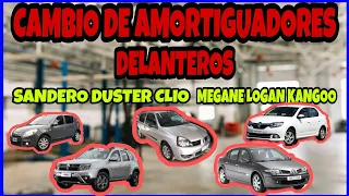 🔧Cambio de AMORTIGUADORES🔧 Tren delantero RENAULT Sandero,Clio,Logan,Megane,Duster,Kangoo,Simbol