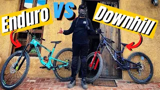 Comparo bici de ENDURO contra bici de DOWNHILL | MTB Santiago De Avila