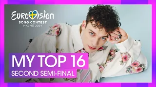 Eurovision 2024: Semi-Final 2 | My Top 16 (All Songs)