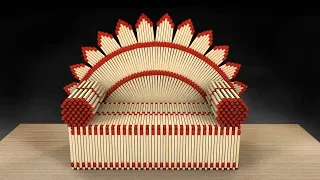 Matchstick art idea ! Amazing Miniature Royal Chair with Matches