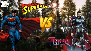 GTA V Superman vs Thor (Cinematic)