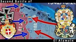 The Second Battle of El Alamein with Army Sizes | Mapped | World War 2