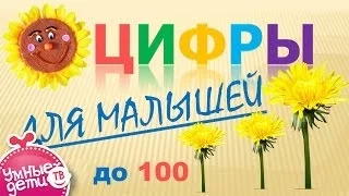 Цифры от 10 до 100 (Десятки). Развивающие видео для самых маленьких детей. Развивающее видео