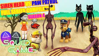 Compilation Siren Head Squid Game in the PAW Patrol (Cartoon Cat) FULL SEASON 4 [Animation parody]