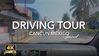 4K Driving Tour Downtown Cancun #mexico #travel