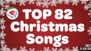 Top 82 Christmas Songs and Carols with Lyrics 2021 🎅/ENGLISH PART 1