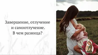 Завершение, отлучение или самоотлучение?