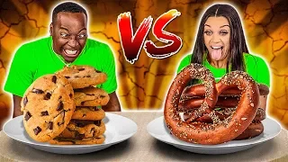 SALTY VS SWEET FOOD CHALLENGE