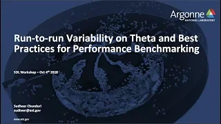 Run-to-run Variability on Theta and Best Practices for Perfomance Benchmarking