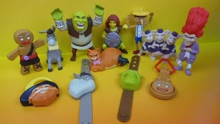 2010 McDONALD'S HAPPY MEAL BOX SET OF 12 DREAMWORK'S SHREK FOREVER AFTER TOY VIDEO REVIEW