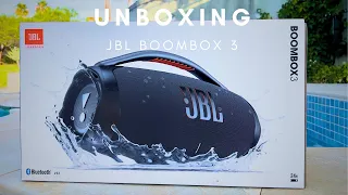 UNBOXING JBL BOOMBOX 3 PRETA + CURIOSIDADES JBL