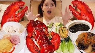 [Mukbang ASMR] How did get Lobster at Postpartum care center🦞? korean noodles Seafood Ssoyoung