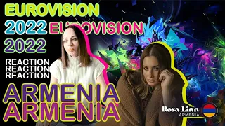 Reaction Eurovision 2022  Rosa Linn - Snap - Armenia Реакция АРМЕНИЯ 2022