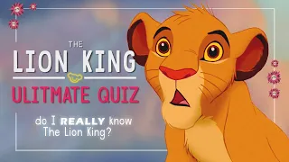 IT'S A DISASTER!!! || The Lion King Ultimate Quiz