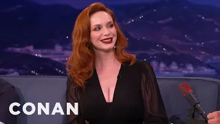 Christina Hendricks Is Thinking About Going Blonde | CONAN on TBS