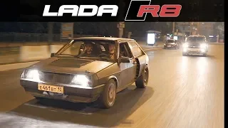 LADA 2108 with V8 AUDI engine // FIRST RIDE