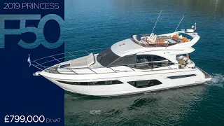 2019 Princess F50 'Oli J' FOR SALE | Luxury Flybridge Motor Yacht | Lying Tivat, Montenegro