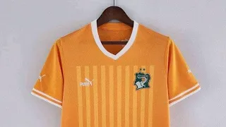 Voici le nouveau maillot officiel des éléphants pour la CAN 2023 en Côte d'Ivoire 🇨🇮