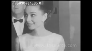 1964 Audrey Hepburn attending BAFTA award in London