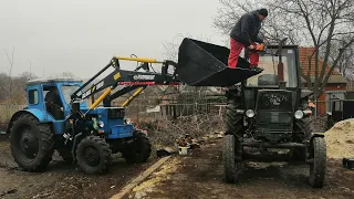 Допилюємо Трактор ЮМЗ-6 Кума, таскаємо плити на Т-40АМ...