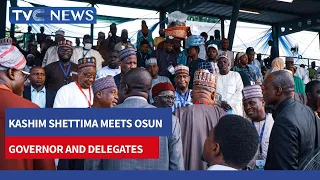 APC Presidential Primary | Kashim Shettima Meets Osun Governor and Delegates