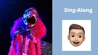 Masked Singer Season 4 Crocodile 🐊 Performs Bleeding Love Sing-Along Lyrics