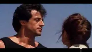 Rocky III- Rocky and Adrian fight on the beach