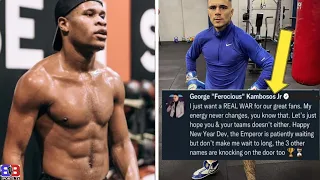 FINALLY: 😳GEORGE KAMBOSOS AGREES & TELLS DEVIN HANEY TO HURRY UP & AGREE TO FIGH, GET DEAL DONE ASA