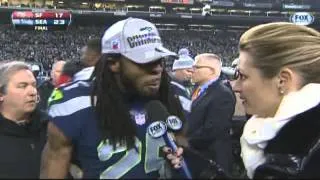 SHERMAN: BEST Postgame Interview EVER!! (From "the best corner in the game")