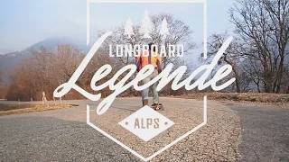 Testing a Legende longboard - winter raw run