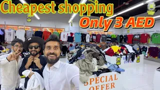 Cheapest Shopping in Abu Dhabi |only 3 AED per shirt | challenge |