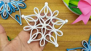 How to Make Easy Paper Snowflake | Easy Paper Star for Christmas