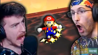 MARIO 64 BLIND SPEEDRUN RACE - DOUGDOUG vs CHERRY