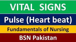 Vital signs | Pulse Measurement | Fundamentals of Nursing | Chapter 05 part 2 | BSN Lectures
