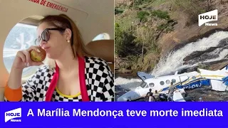 Autópsia mostra que Marília Mendonça teve morte imediata.