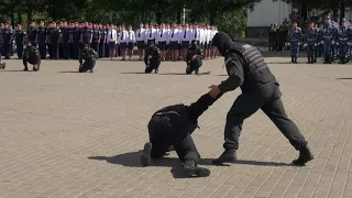 Показательные выступления ОСН Викинг на смотре строя и песни подразделений УФСИН 18 08 2017