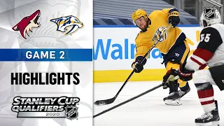 NHL Highlights | Coyotes @ Predators, GM2 - Aug. 4, 2020